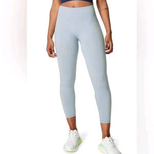 SWEATY BETTY Seamless Light Blue Leggings size UK Small, US 6 NWOT